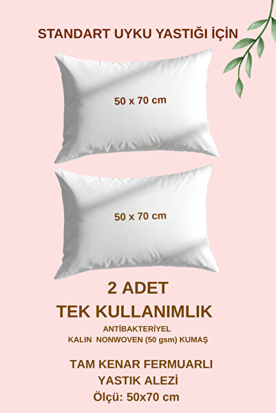 moonzy - minimalist & cozy Uyku Yastığı İçin Tek Kullanımlık Alez – Fermuarlı...