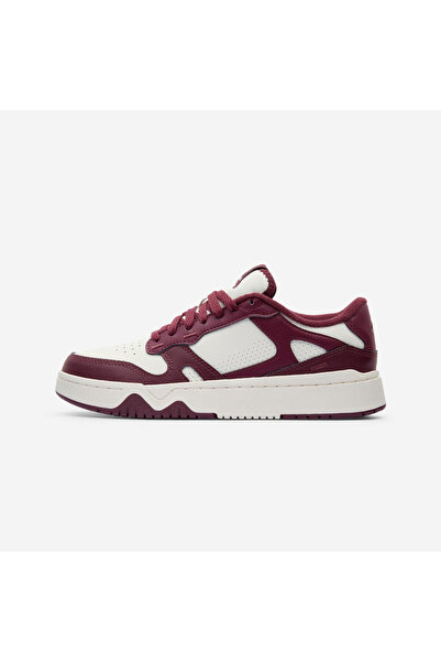 Decathlon Kadın Deri Spor Ayakkabı - Beyaz/Bordo - CJ80
