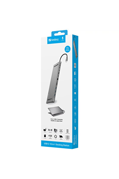 Sandberg USB-C 10-in-1 Docking Station