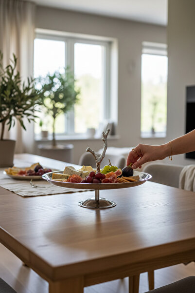 Akayev Aurea 21cm Steel Leged Dal Presentation Plate