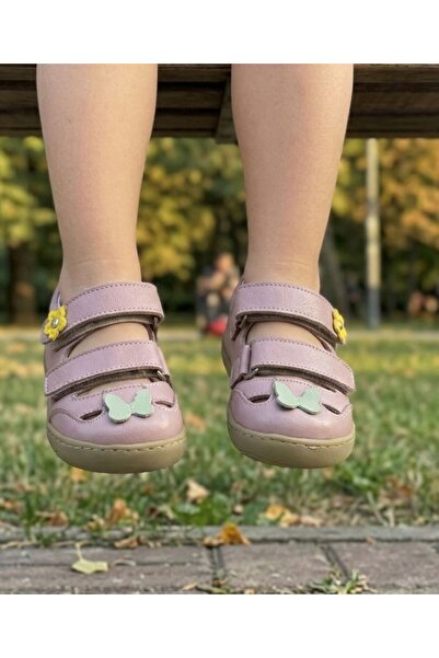 HAPPY WALK أحذية يومية للبنات الصغيرات مصنوعة من الجلد وذات نعل طبي