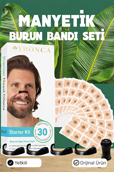 Yhonca Manyetik Burun Bandı 30’lu | Horlama Azaltıcı Nazal Dilatör |
