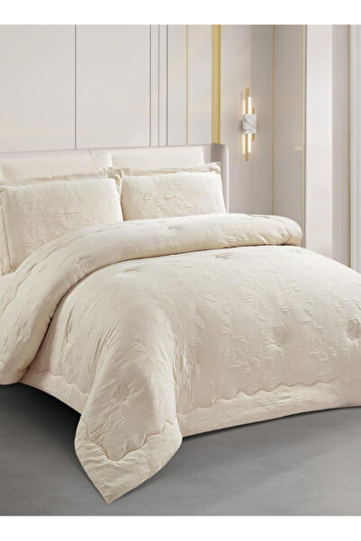 INREST Elara Beige King Comforter Set 240 × 260 cm Luxury 6 Pieces 100% Micro...