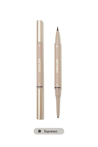 MAKEUPS قلم حواجب مخصص 2 في 1