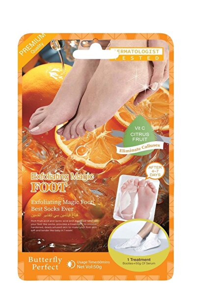Butterfly Perfect Magic Foot Peeling Socks with Vitamin C and Rich in Fruit V...