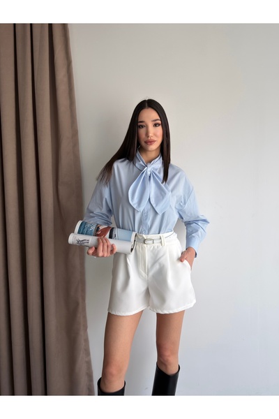 LB Laluna Butik Women's Classic Shorts with Belt and Pockets
