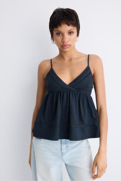 Stradivarius Kroşe askılı top