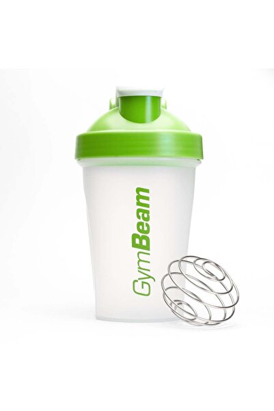 GymBeam Sticlă shaker transparentă-verde 400 ml