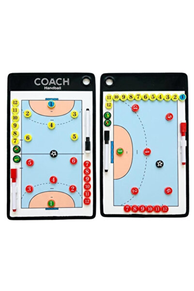 SCUCS Scx 1299 Hentbol Mıknatıslı Taktik Tahtası - Tam ve Yarım Saha Çizimli