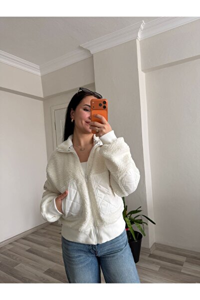 KidSweet Butik Mevsimlik Astarlı Peluş Bomber Ceket