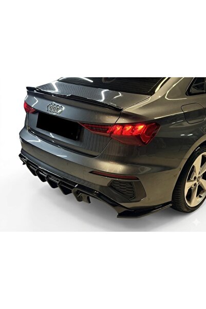 Tuning Vadisi Audi A3 SLine Difüzör ve Köşe Flap Parlak Siyah 2020 2021 2022 ...