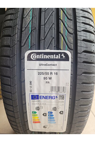 Continental 225/55R16 Ultra Contact 95W FR Set olarak (4 ADET) Yazlık A seris...