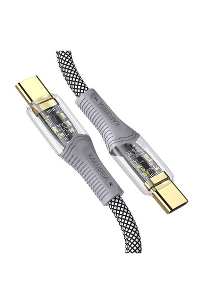 KAKU Kakusiga KSC-809 USB-C 60W QC3.0 Data and Charging Cable, Embroidered, 1...