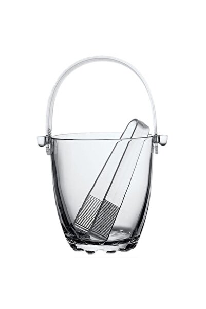 Pasabache Găleată de gheață din sticlă cu mâner și clește Pasabahce Sylvana, ...