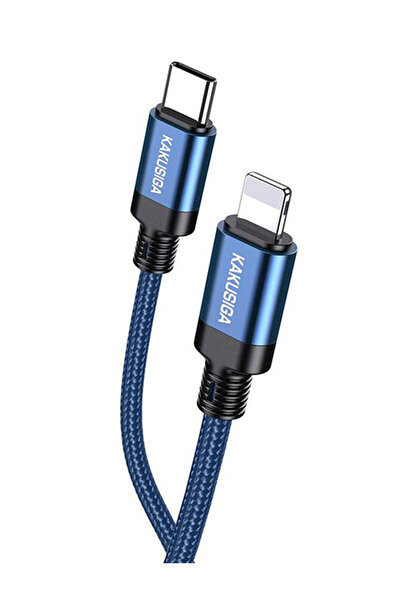 KAKU Cablu Date si Incarcare Kakusiga KSC-970 USB-C la Lightning 27W, Brodat,...