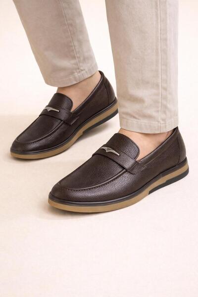 TRENDYSHOSE 5182 حذاء كاجوال رجالي من الجلد الطبيعي