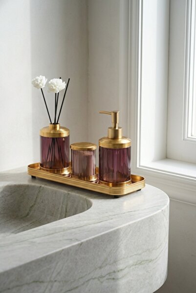 ACAR موزع صابون سائل مع صينية من سبيفي، مجموعة معطرات الغرف والشموع