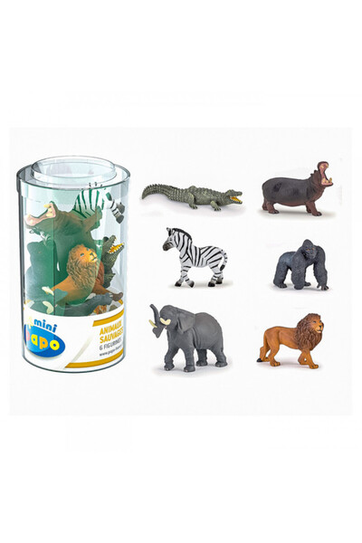 Papo Σετ 6 Μίνι Φιγούρες Άγρια Ζώα