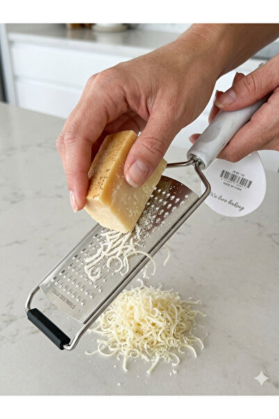 cc bin shihon Stainless Steel Blade Cheese Grater with Non-Slip Silicone Handle