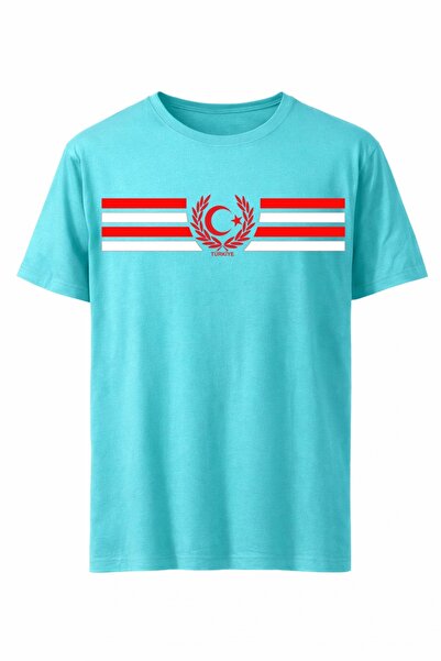 Rabona Fashion Vatan Çizgisi – Tricou/Tricou cu imprimeu emblemă Turcia (Opți...
