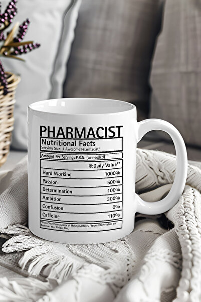 qoeuyl boutique Pharmacist Nutrition Facts Designed Fun Ceramic Mug Cup as a ...