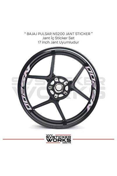 ARONA BAJAJ NS200 Sticker Jant İçi Yazı 8'li Set Sticker Etiket