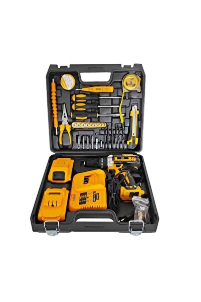 Att Σετ κρουστικού δράπανου 26 τεμαχίων με 2 μπαταρίες 24 βολτ