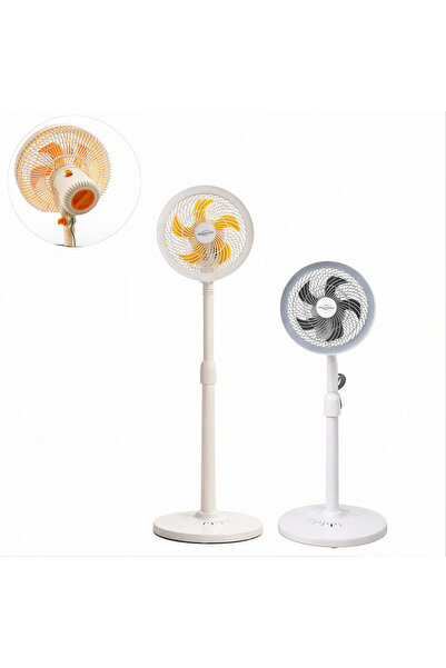 Issa Adjustable Foot Fan 69–95cm Oscillation and Height Adjustable, Plastic