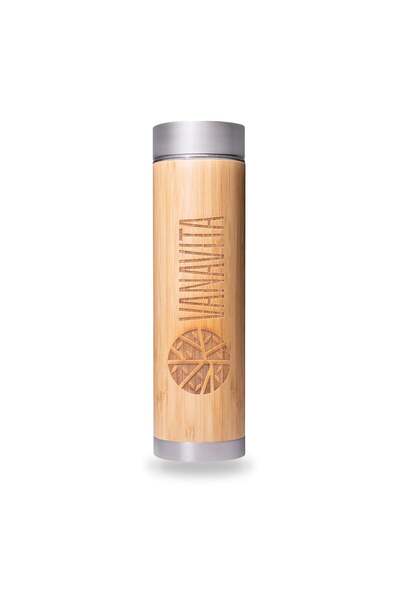GymBeam Sticlă de bambus pentru infuzii 500 ml
