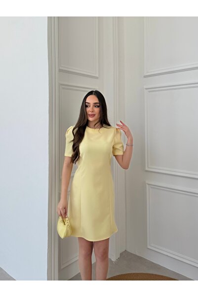 Füme Μίνι φόρεμα με πιέτες στους ώμους