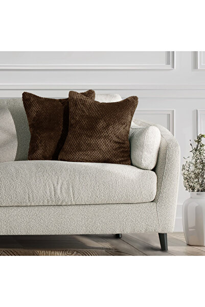 Deco King Set 2 huse pernute decorative cu fermoar, Henry, 240 g/m2, 45 x 45 ...