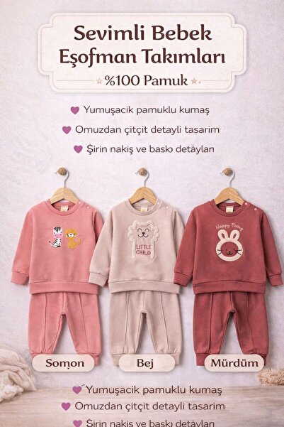 çillim baby 3 lü kız takım