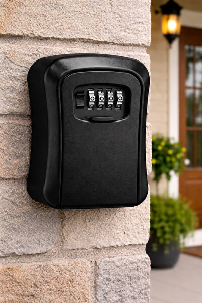 OEM Key Storage Box with Code, 4 Digits, Wall Mounted, Durable Metal, Key Safe