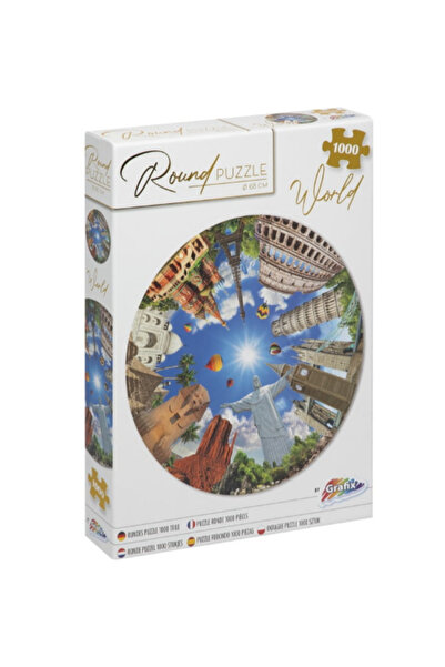 GRAFİX PUZZLE 1000 PIECES ROUND WORLD