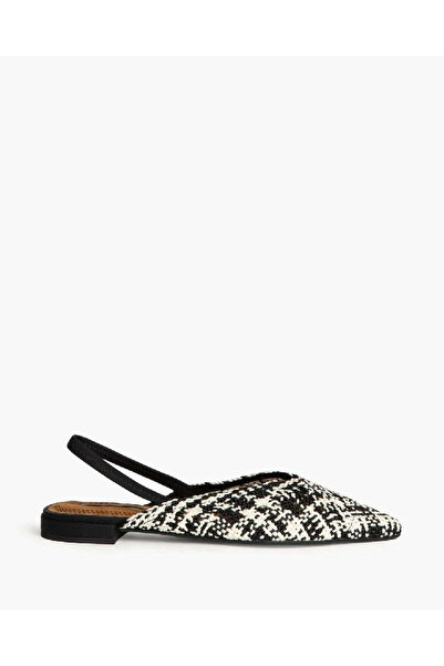 Corina BRAIDED FLATS IN BLACK AND WHITE
