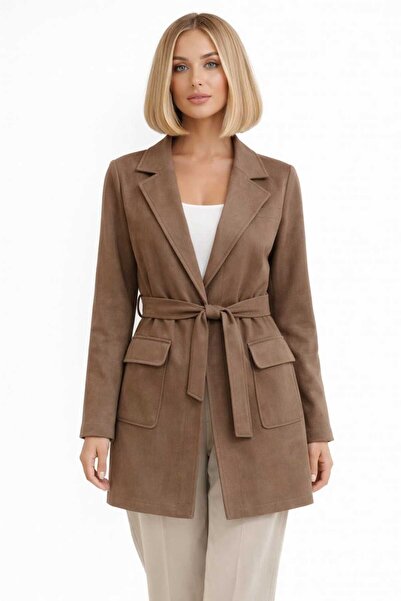 EGZOTİK ASORTİK Modern Cut Belted Coat