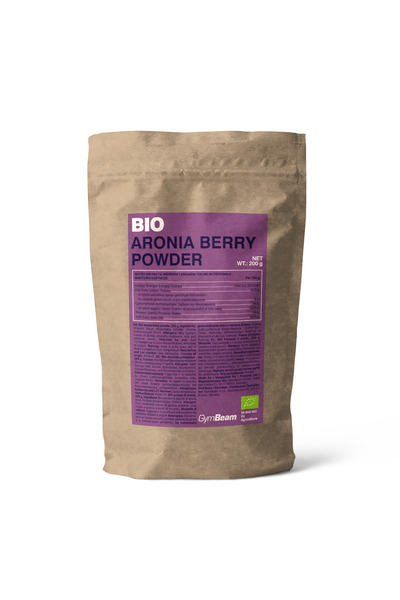 GymBeam Pudră de fructe de pădure Aronia BIO, 200 g