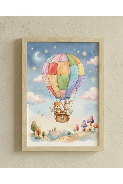 BALATOYZ – Minik Arkadaşlar – Ahşap Çerçeveli Dekoratif Bebek / Çocuk Odası D...