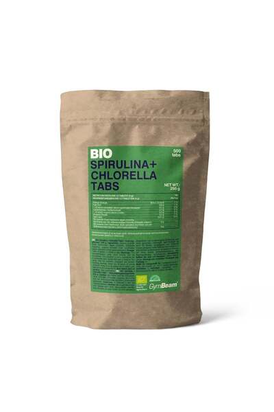 GymBeam BIO Spirulina + Chlorella comprimate, 250 g