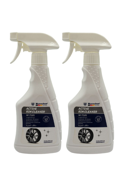 Wunscher بخاخ منظف الجنوط النشط 2 × 380 مل، منظف للجنوط المعدنية، منتج لتلميع...