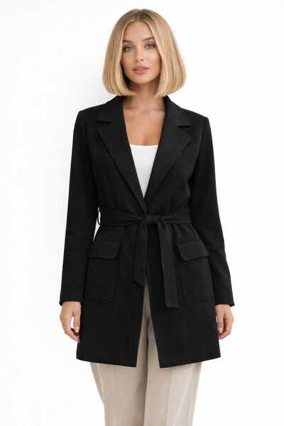 EGZOTİK ASORTİK Modern Cut Belted Coat
