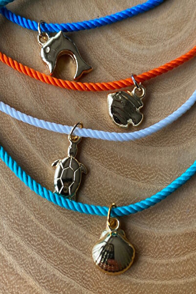 Shepidi 4-Piece Gold Figured Colorful Twist Rope Adjustable Anklet