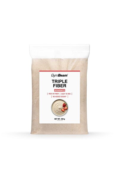 GymBeam Fibre triple, 250 g, căpșuni