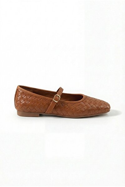 Bufu Petek Women's Summer Comfortable Daily Straw Pattern Ballerinas
