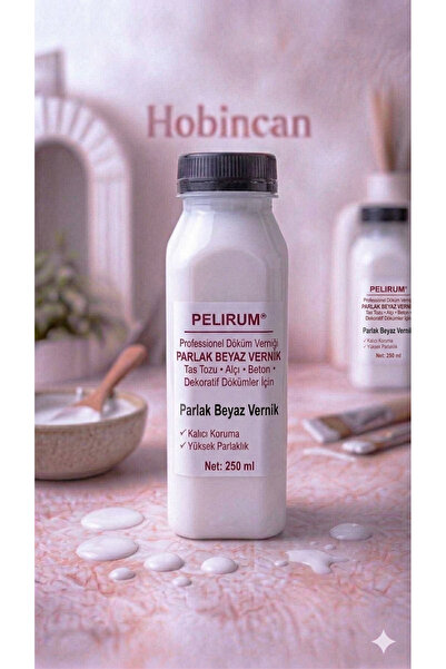 Pelirum Parlak Beyaz Vernik (250 ml)