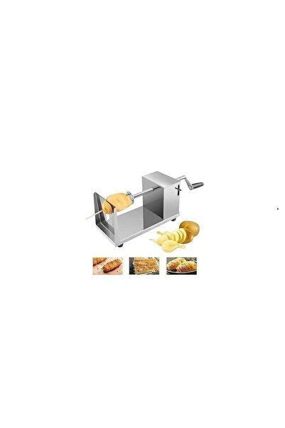 Generic Tower Machine, Stainless Steel, Spiral Potato Cutter for Fruit, Potat...