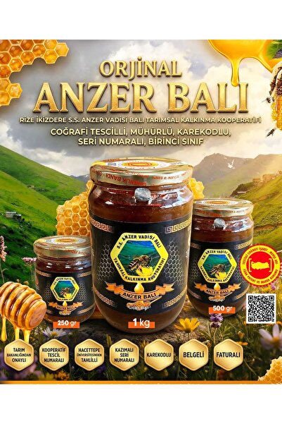 Karadeniz Organik Of ANZER BALI COĞRAFİ TESCİLLİ MÜHÜRLÜ 970 GR