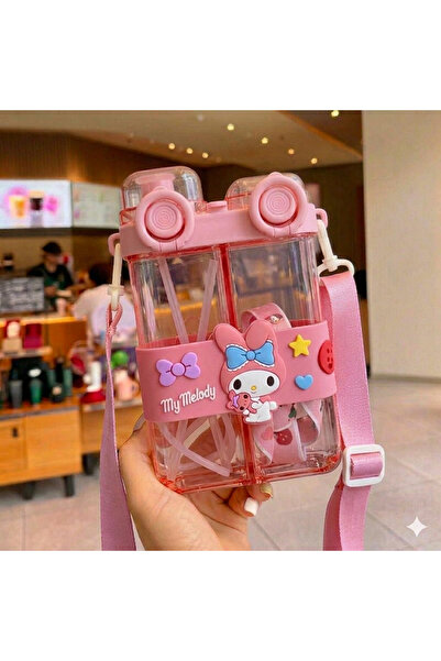 Livava Melody Double Compartment Water Bottle with Straw - Leak-Proof Childre...