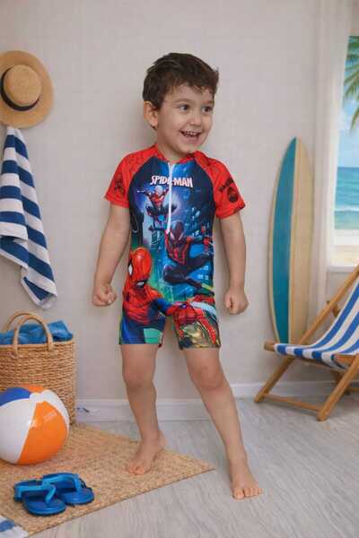 Belya Kids Wear Αγορίστικο χαριτωμένο μαγιό με φερμουάρ και φόρμα