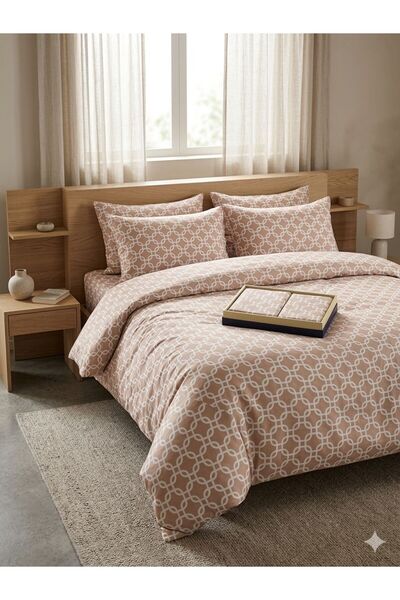 Constanza Exclusive Lunessa Cotton Patterned 200 X 220 cm Double King Size Du...